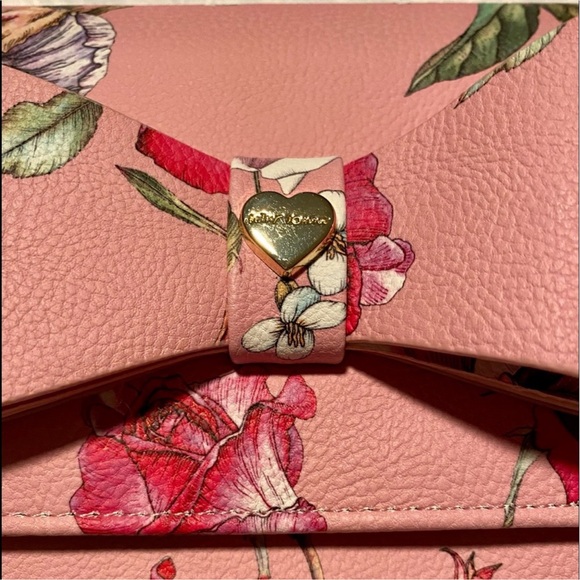 Betsey Johnson Pink Floral Crossbody with Chain - Picture 4 of 16